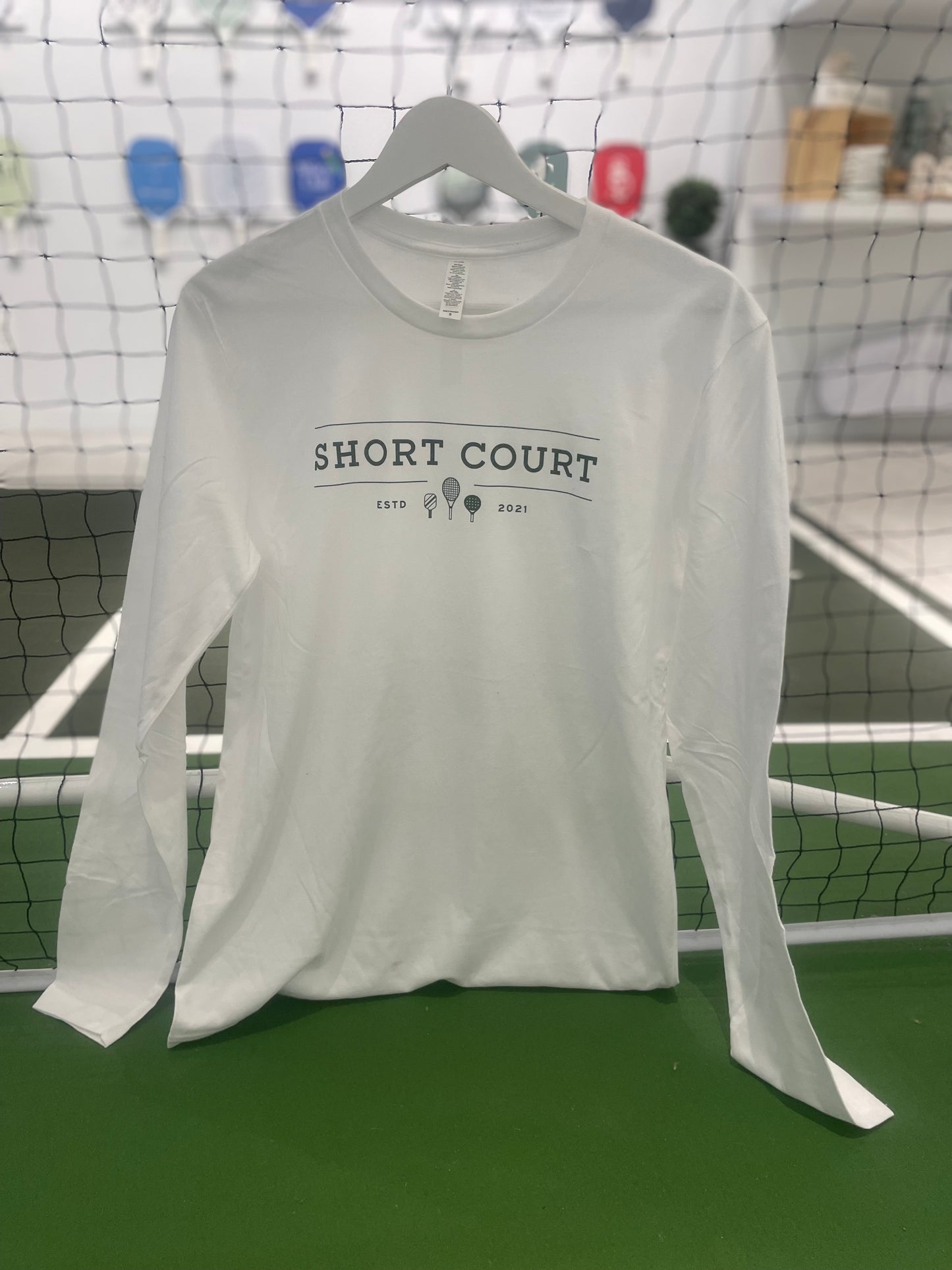 All Racquets Long Sleeve Tee - White